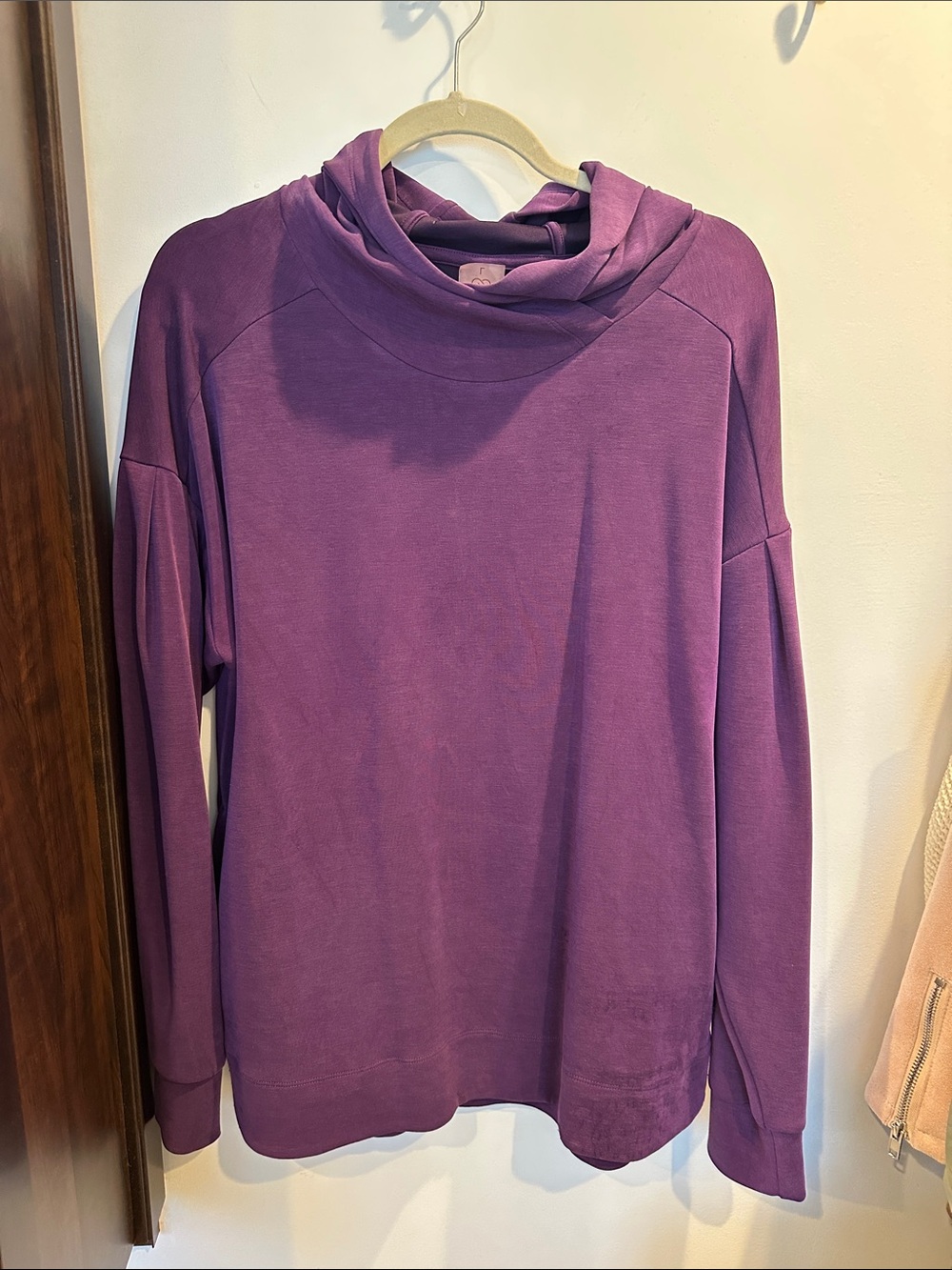 CALIA by Carrie Underwood Plum Cowl sweatshirt